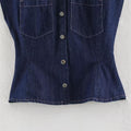 Denim Vest Set