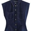 Denim Vest Set