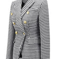 Houndstooth Elegance Blazer