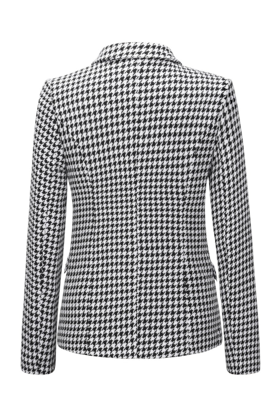 Houndstooth Elegance Blazer