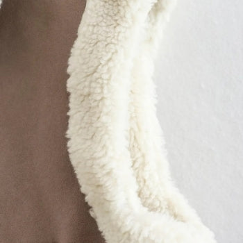 Black Shearling Vest