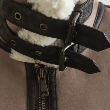 Black Shearling Vest