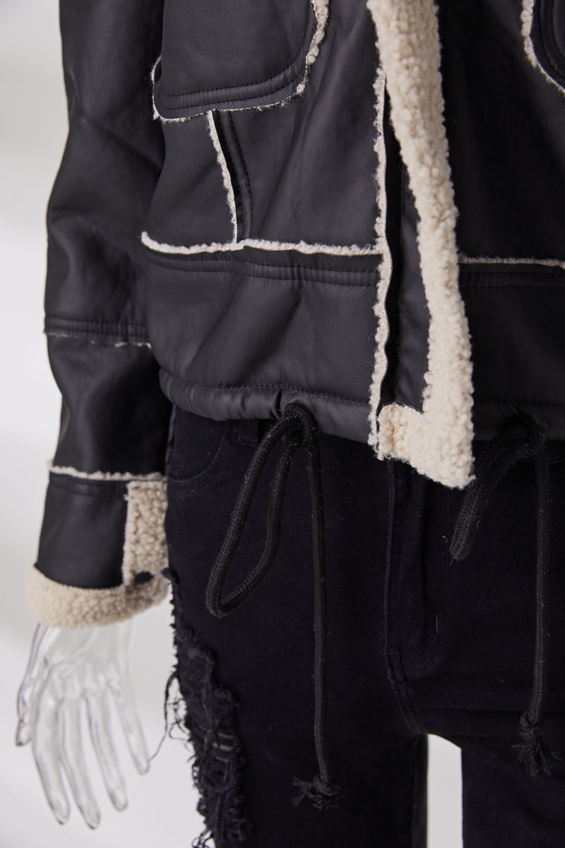 Berber Fleece Patchwork Jacket