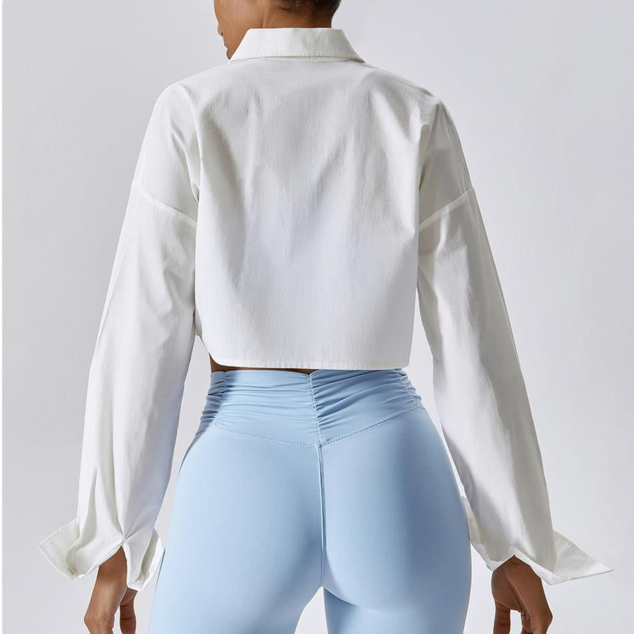Pure cotton summery pocket stylish crop blouse