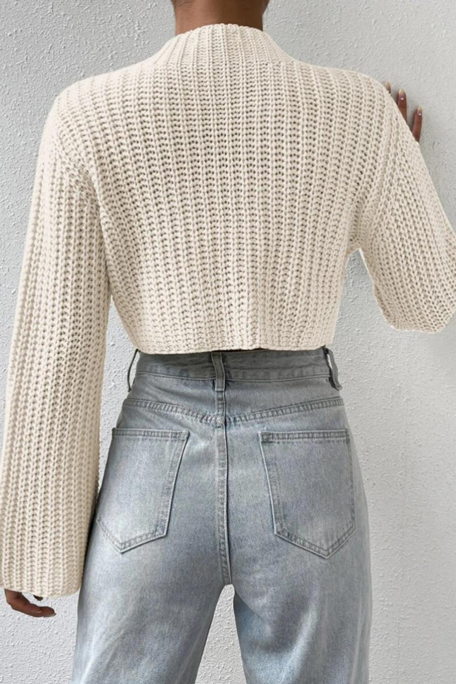 Ivory Cascade Sweater