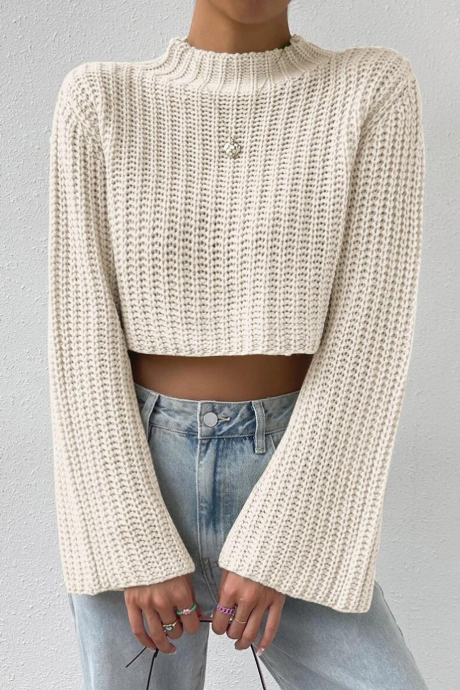 Ivory Cascade Sweater