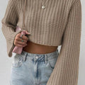 Ivory Cascade Sweater - Khaki