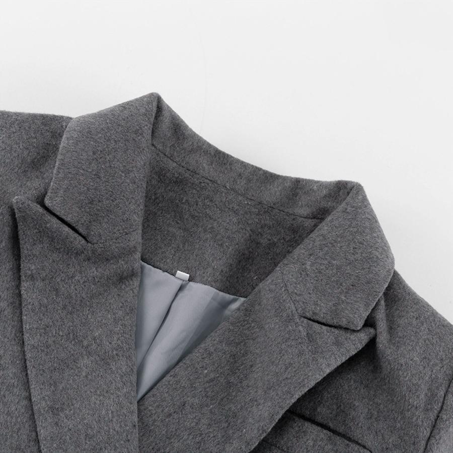 Tweed Suit With Shoulder Pads Jacket