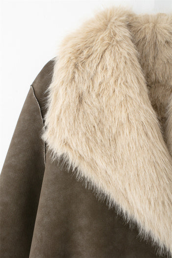 Olive Fur Luxe Coat