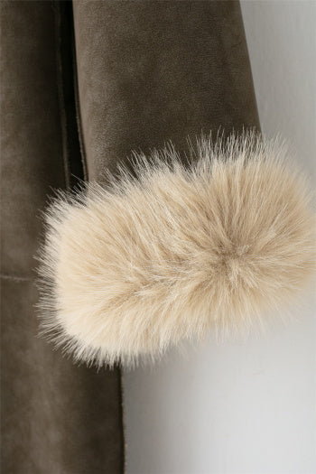 Olive Fur Luxe Coat