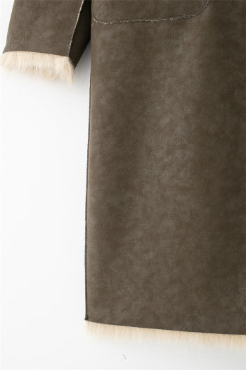 Olive Fur Luxe Coat