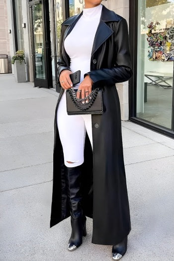 Leather Drama Coat