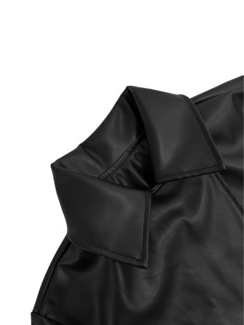 Leather Drama Coat