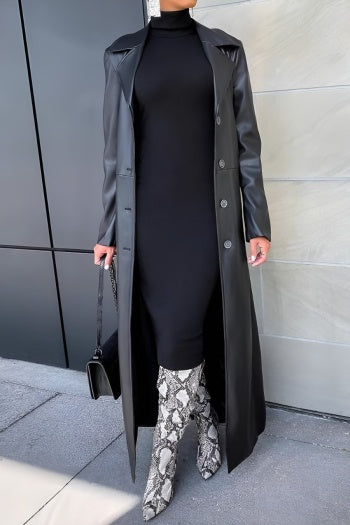 Leather Drama Coat