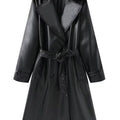 Bordeaux Leather Trench