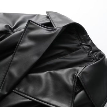 Bordeaux Leather Trench
