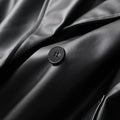 Bordeaux Leather Trench