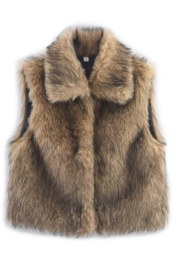 Noir Fur Vest