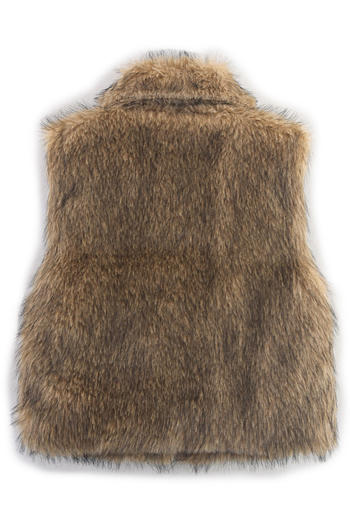 Noir Fur Vest
