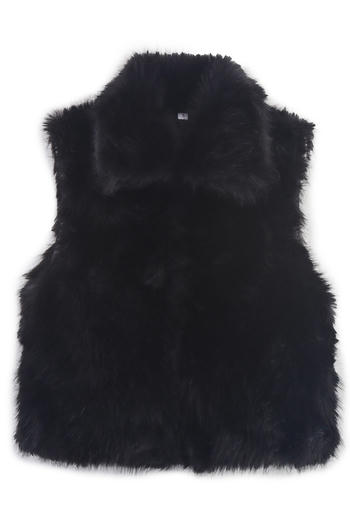 Noir Fur Vest