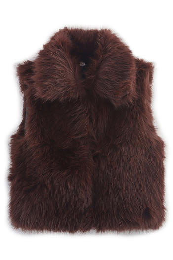 Noir Fur Vest