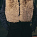 Noir Fur Vest