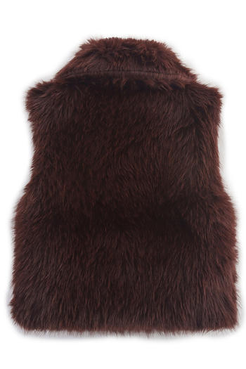 Noir Fur Vest