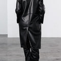 Noir Shearling Luxe Coat