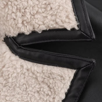 Noir Shearling Luxe Coat