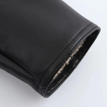 Noir Shearling Luxe Coat