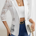 Lace Noire Illusion Blazer