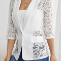 Lace Noire Illusion Blazer