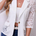 Lace Noire Illusion Blazer