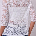 Lace Noire Illusion Blazer