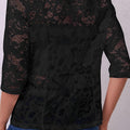 Lace Noire Illusion Blazer