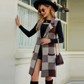Cocoa Check Vest