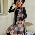 Cocoa Check Vest