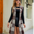 Cocoa Check Vest