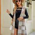 Cocoa Check Vest