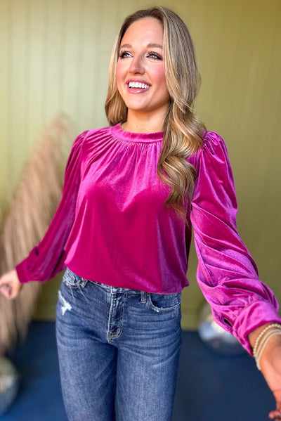 Crimson Glow Blouse