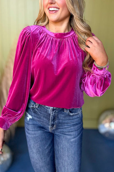 Crimson Glow Blouse