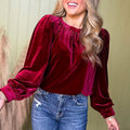 Crimson Glow Blouse