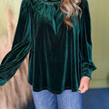Crimson Glow Blouse