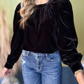 Crimson Glow Blouse