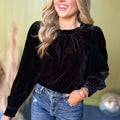 Crimson Glow Blouse