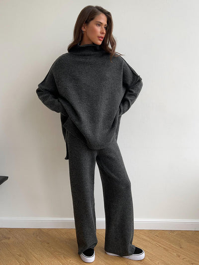 Beige Knit Set