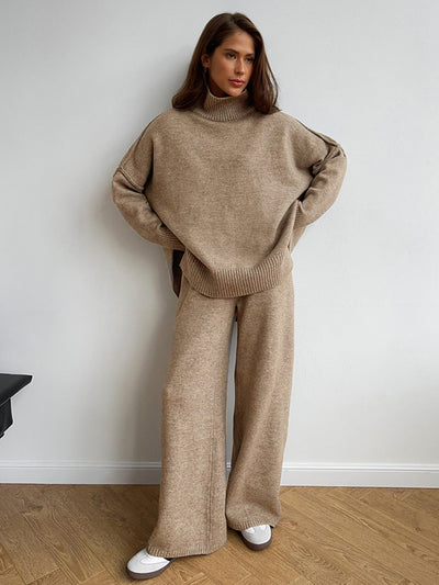 Beige Knit Set