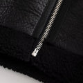 Noir Shearling Vest