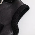 Noir Shearling Vest