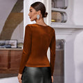Brown Velvet Elegance